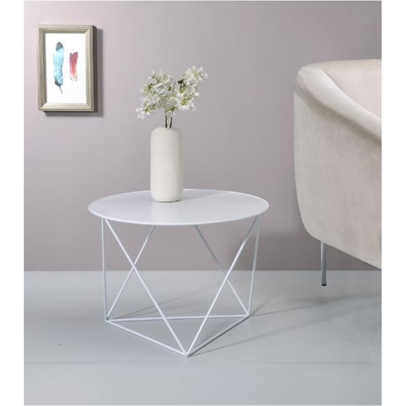 97842 Acme Furniture Epidia White Accent Table